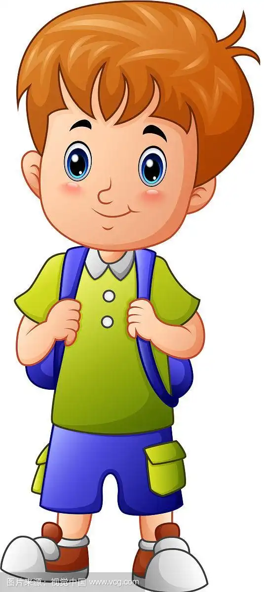 可爱小男孩卡通