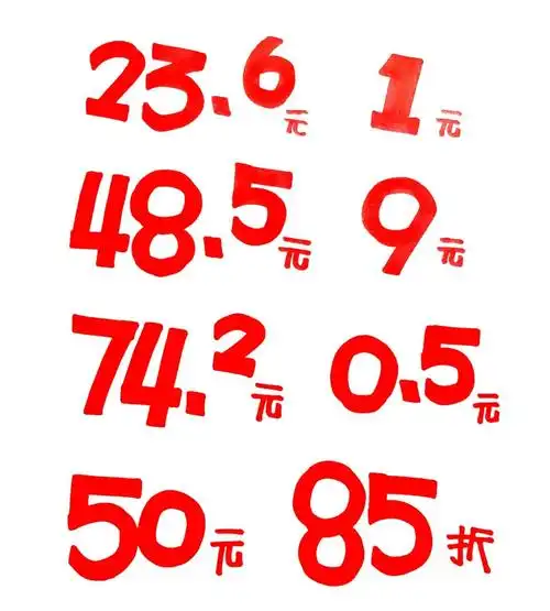 手绘pop海报中的数字书写