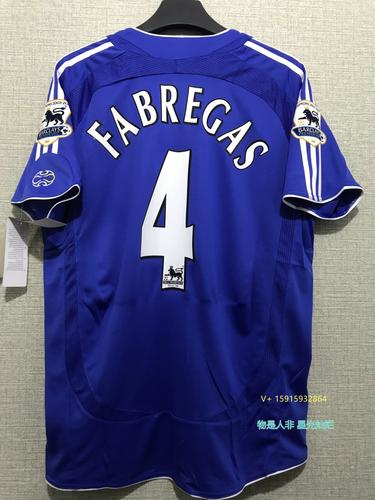 0607chelsea车仔球衣7号舍普琴科4号法布雷加斯切尔西罕见球衣