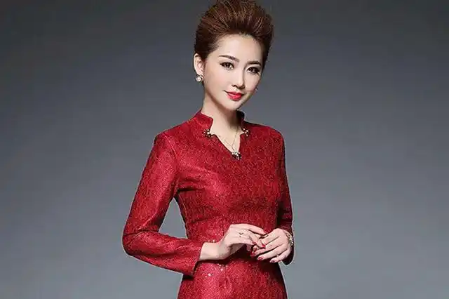 儿子结婚婆婆装图片秋冬款