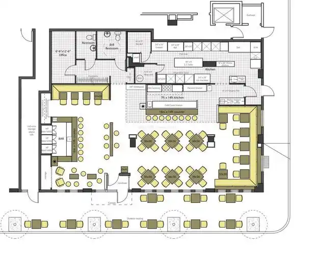 个性酒吧设计平面图片