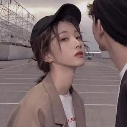 深情情侣真人好看头像图片