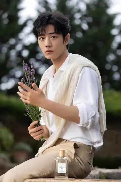 优雅清新,心旷神怡,和肖战@x玖少年团肖战daytoy一起,聆听海浪阵阵