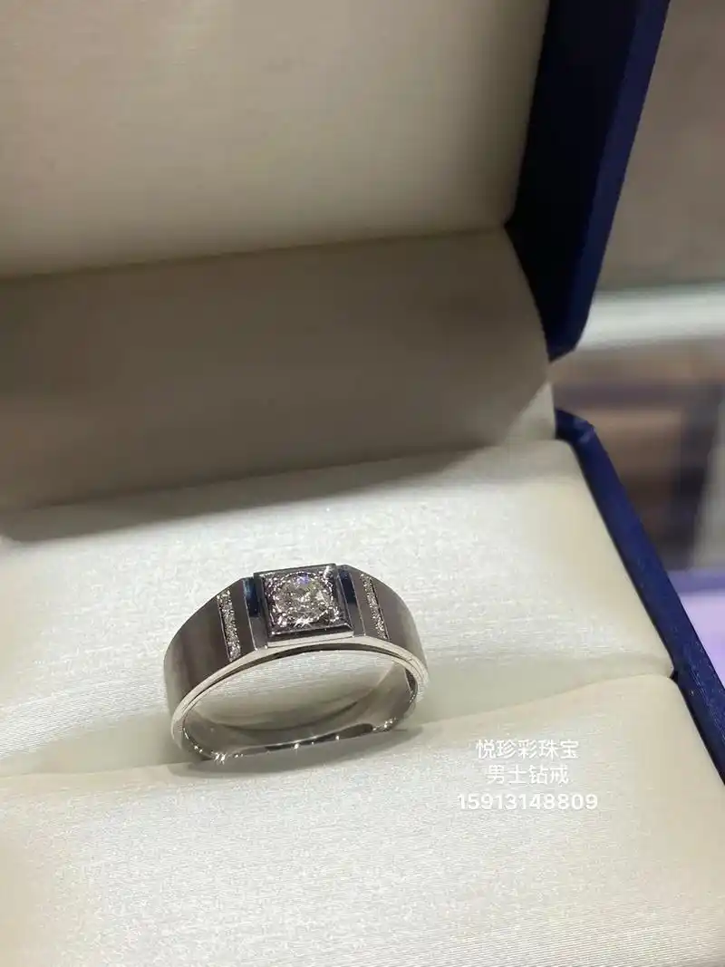 男士钻戒.15分男士钻戒定制出货 运用最新工艺 看起来有30 - 抖音