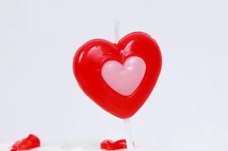 网红ins生日蜡烛双心爱心表白创意情人节浪漫求婚派对环保蜡烛