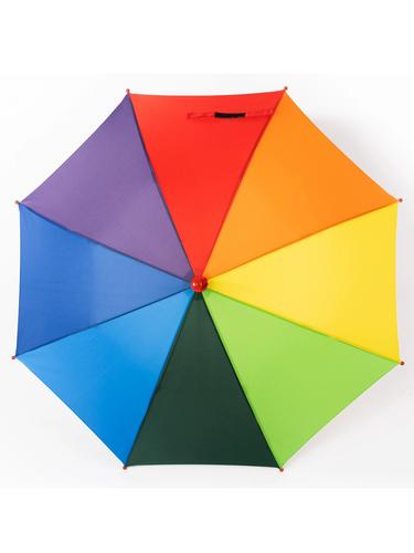 七彩儿童伞长柄雨伞自动彩虹伞晴雨两用伞可爱太阳伞遮阳伞少年伞