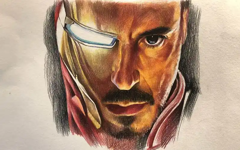 钢铁侠 唐尼 小罗伯特 角色系列 彩铅手绘课程