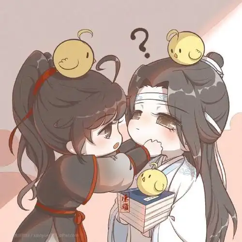 魔道祖师##魔道祖师忘羡#q版忘羡萌萌哒,超可爱!lof:漆雕胡萝呗