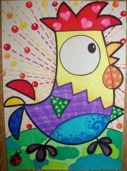 儿童水彩笔画简单漂亮儿童水彩笔简笔画