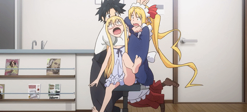 卡通转圈张大嘴蹬腿gif动图_动态图_表情包下载_soogif