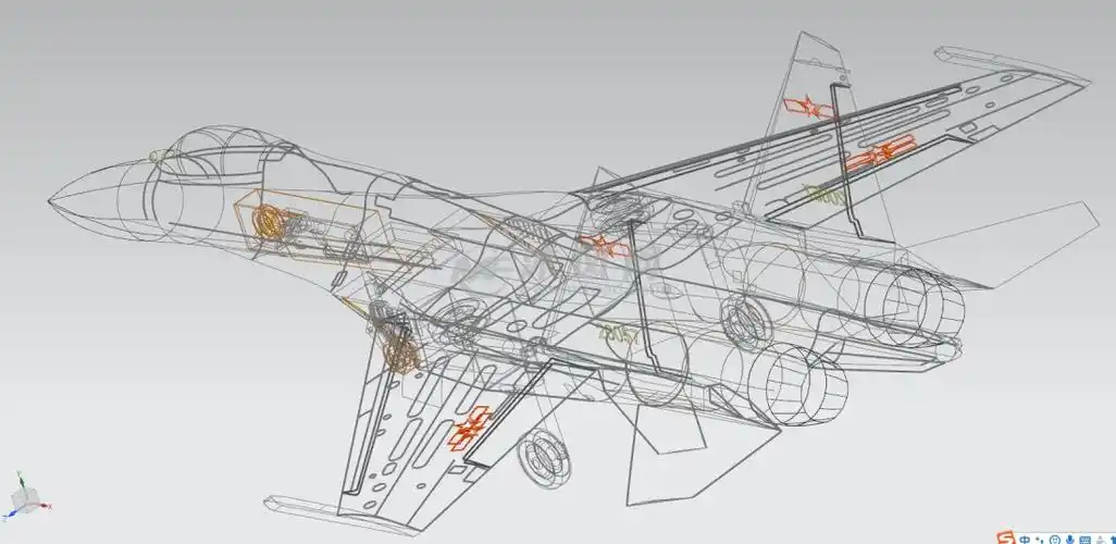 国产歼11b战斗机高级仿真飞机模型