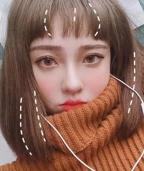 脸大怎么剪齐刘海好看?-图片大观-奇异网