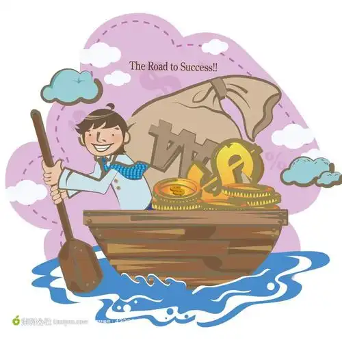 满载而归 矢量卡通商务人物