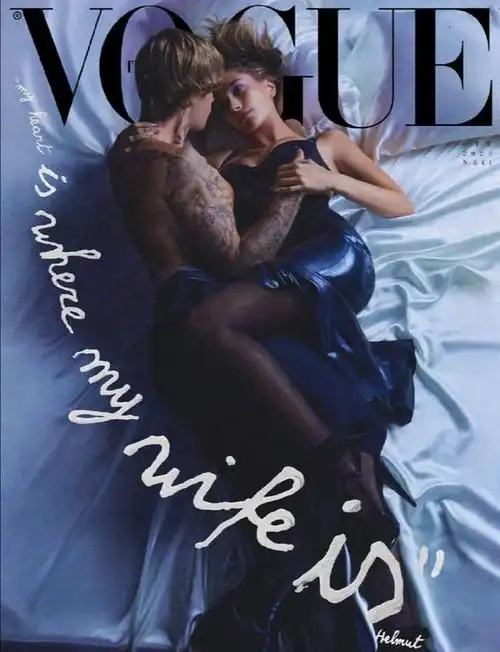 组图:比伯海莉合体登封拍大片 夫妻俩动作亲密狂撒狗粮