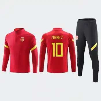 滕讯体育同款2021中国队球衣足球训练服男运动套装秋冬长袖外套武磊