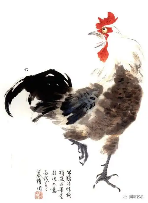 图文教程——写意鸡画法示意|雏鸡|公鸡|母鸡|浓墨|羽毛_网易订阅