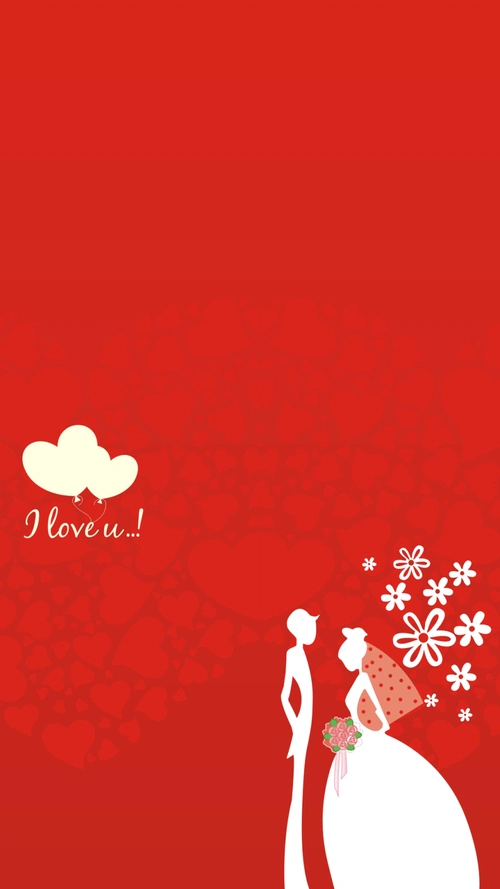 婚礼请柬矢量h5背景素材