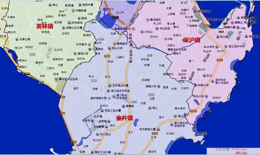 2021年3月福建泉州晋江市百度行政交通旅游乡镇地图其他办公