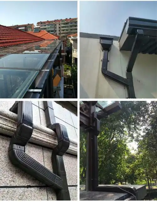 别墅阳光房彩铝合金成品天沟檐沟雨水槽金属屋檐接水槽落水管雨水管