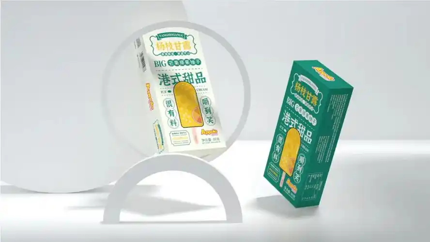 包装港式杨枝甘露雪糕包装设计低调奢华有态度