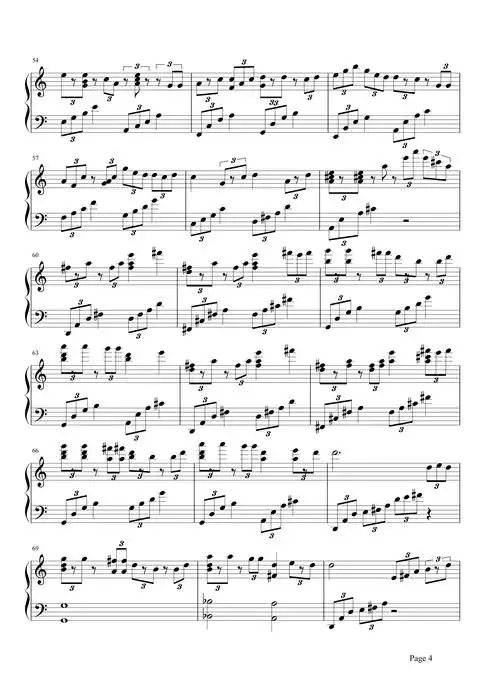 圣诞结钢琴谱 陈奕迅-圣诞节,圣诞结4