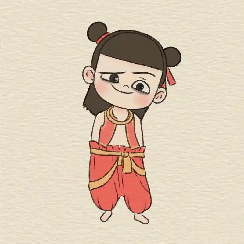 哪吒简笔画.#简笔画 #卡通画 #我又来送图啦 #好图分享 - 抖音