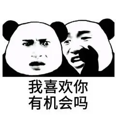 我喜欢你有机会吗(熊猫头撩妹撩汉表情包)_撩汉_撩妹_熊猫_喜欢表情