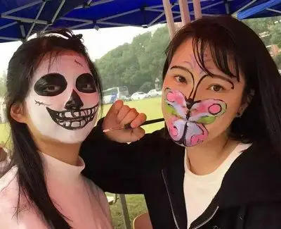 2017领科国际高中艺术周来了~画脸