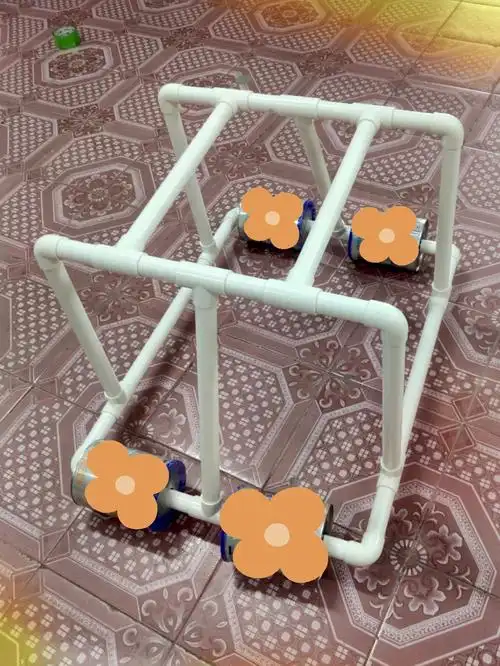 12个3通头,8个弯头图4是切的数量跟长度,#奶粉罐改造