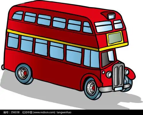 伦敦巴士的简笔画