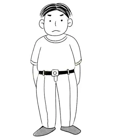 爸爸6种中年男人爸爸的不同画法简笔画怎么画步骤教程