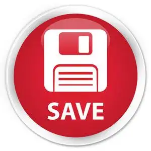 软盘保存图标保存 软盘图标 高级红色圆形按钮照片