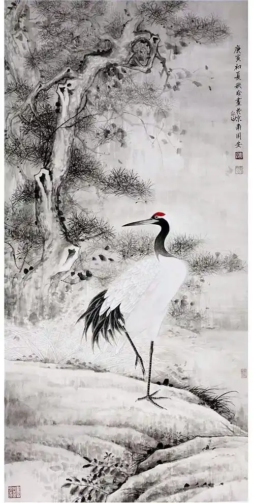 国画花鸟百图302仙鹤