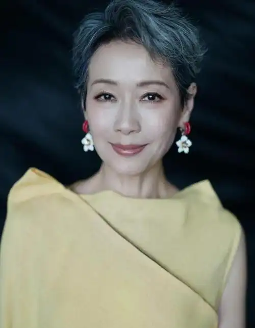 宁静满头白发,造型醒目,网友:论白发造型,我只服过两个人