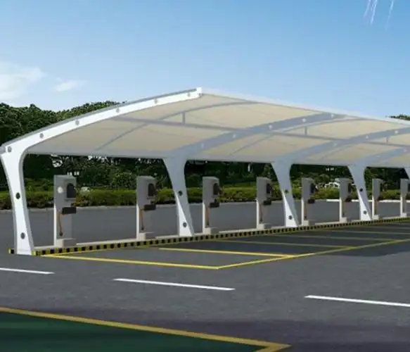 清丰新颖膜结构车棚报价