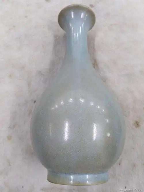 清末仿汝窑玉壶春瓶保老保真z