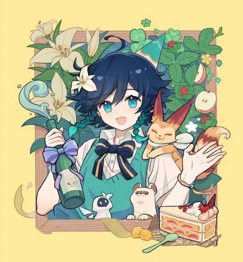 温迪头像第二十一弹   没有人会拒绝可爱的温迪酱,诶嘿^Ⅴ