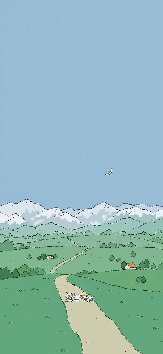 超级治愈的夏日小清新插画壁纸