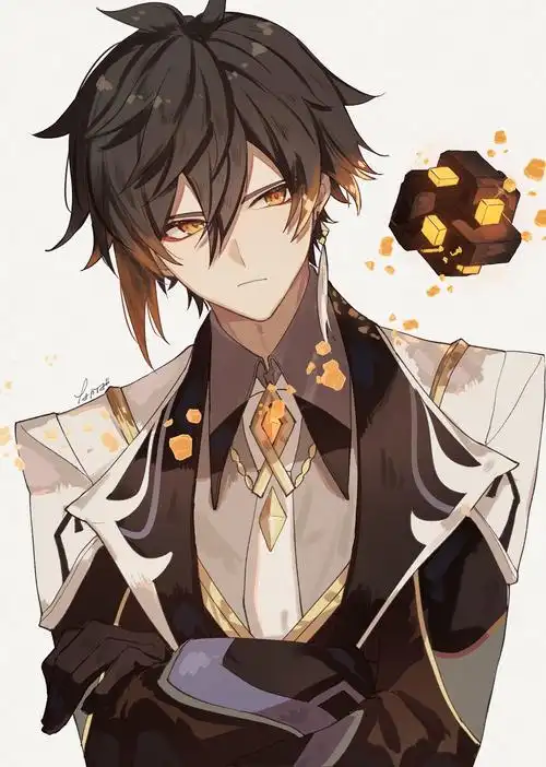 74-原神钟离竖图-触站