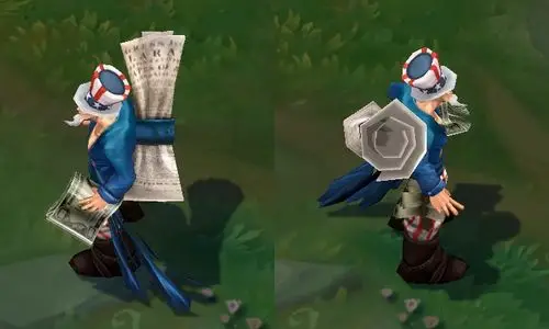 皮肤名称:美国大叔 瑞兹英文名称:uncle ryze英雄角色:流浪法师 瑞兹