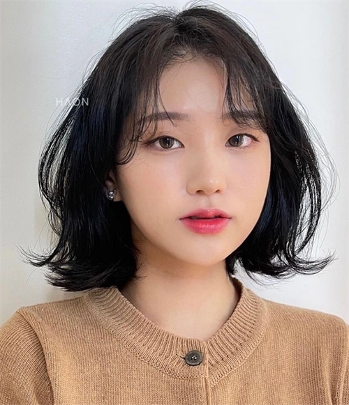 韩式wob短发范本 矮个子显高短发_波波发型 - 美发站