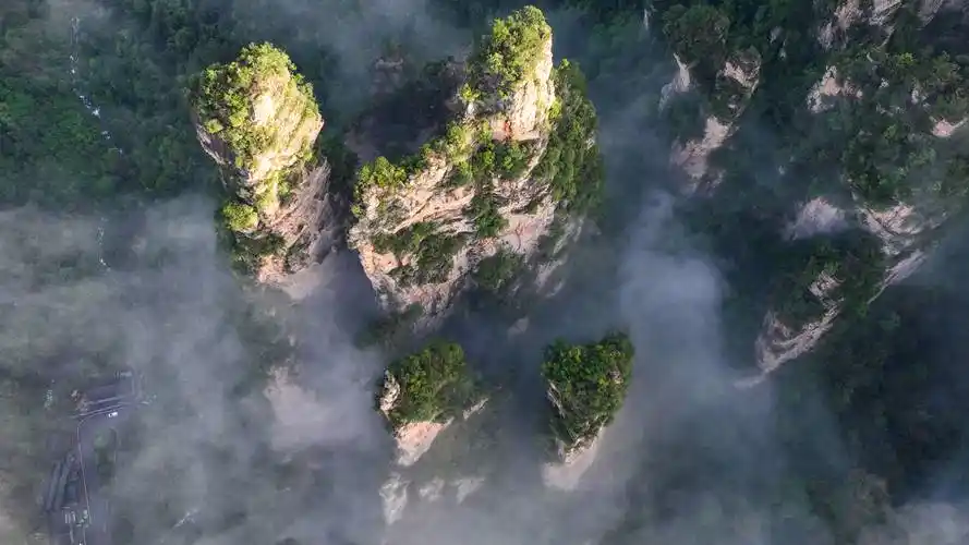 办好旅发会一起向未来张家界景区雨后放晴云海仙境组图