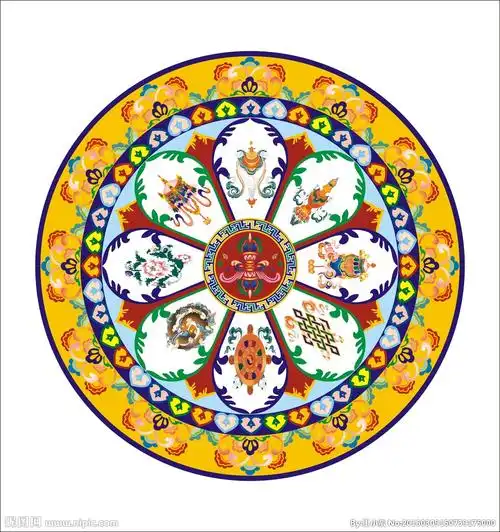 藏族吉祥八宝图片