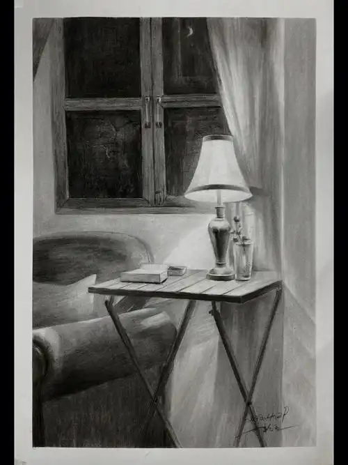 场景素描2开附步骤图