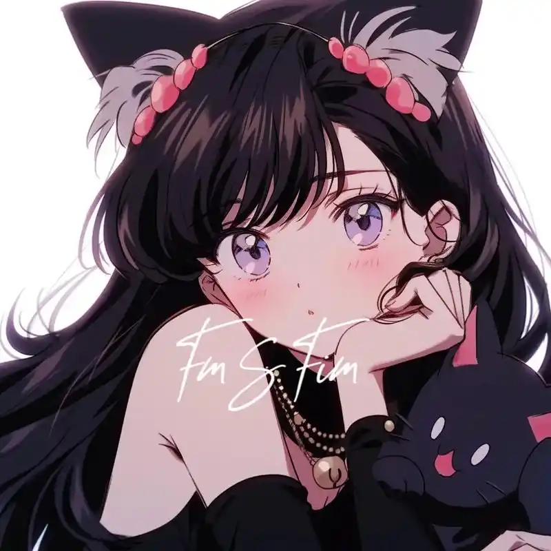 旧漫头像/猫耳朵少女.快换上这组闺蜜姐妹头像吧.#旧漫头像  - 抖音