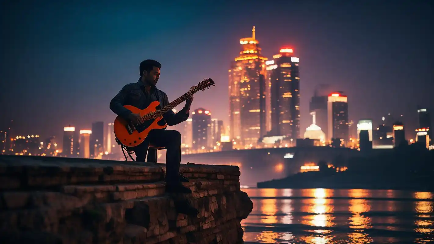 沉浸在孤独摇滚的旋律里,喜多城市的夜景仿佛也跳动着音符