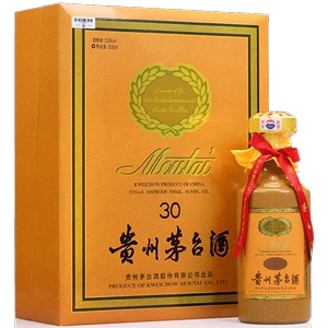 贵州茅台酒 飞天茅台年份陈酿30年 53度酱香型白酒 500ml装