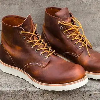 红翼(red wing) heritage 9111 男士真皮工装靴 工厂翻新版 越旧越有