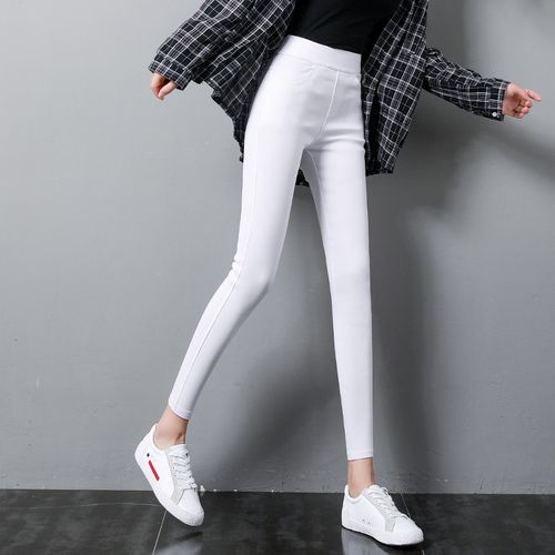 白色打底裤九分