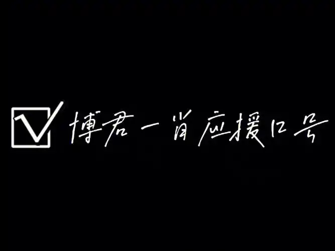 博君一肖应援口号